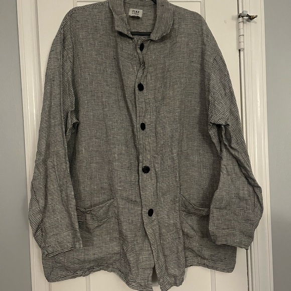 Flax by Jeanne Engelhart 100% Linen Tunic Top Sz S Lithuania - Picture 1 of 5